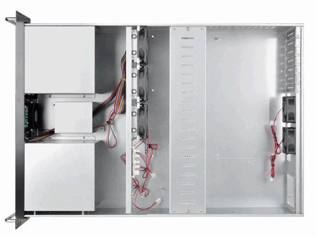 Alt view image 5 of 5 - Athena Power RM-3U3164R5562 3U Rackmount Server Chassis with 550W 80 PLUS Platinum Redundant Power Supply