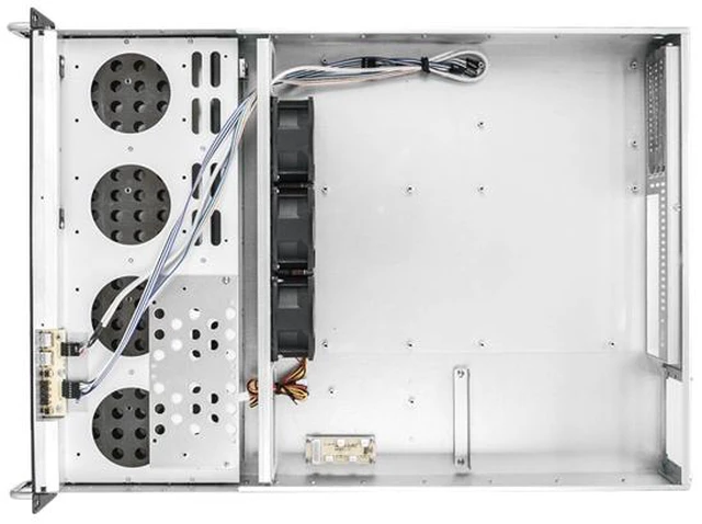 Alt view image 4 of 4 - Athena Power RM-2U2083HER2608 2U Rackmount Storage Chassis with 8 x 3.5" Hot-Swap Bays and 600W Redundant Power Supply