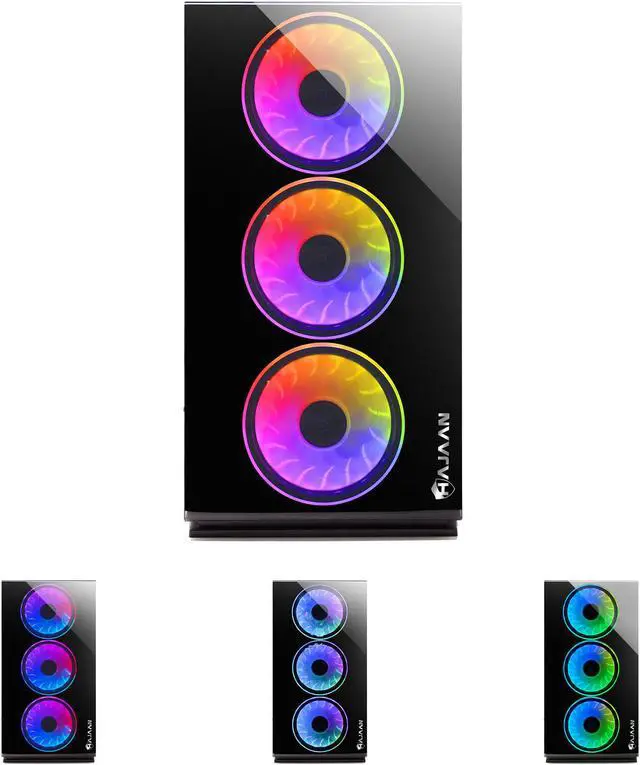 Alt view image 3 of 7 - HAJAAN BREEZE Gaming Tower PC - Intel Core i7-10700F Processor Up To 4.80 GHz, 16GB DDR4 RAM, 512GB SSD, Nvidia GeForce GTX 1660 6GB DDR6, Wi-Fi Ready, VR Ready, Windows 11 Pro