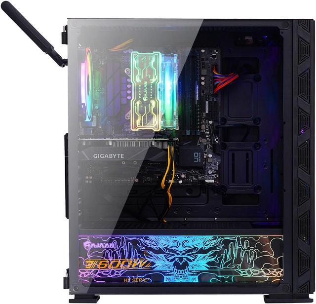 Alt view image 3 of 7 - HAJAAN BREEZE PRO Gaming Desktop Tower PC - Intel i7-10700F Octa-Core Processor, 16GB DDR4 RAM, 1TB SSD, Nvidia GeForce GTX 1660 6GB, WIFI Windows 11 Pro