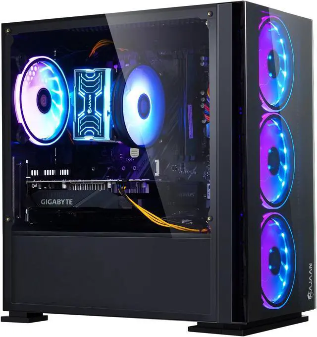 Alt view image 4 of 7 - HAJAAN BREEZE Gaming Tower PC - Intel Core i7-10700F Processor Up To 4.80 GHz, 16GB DDR4 RAM, 512GB SSD, Nvidia GeForce GTX 1660 6GB DDR6, Wi-Fi Ready, VR Ready, Windows 11 Pro