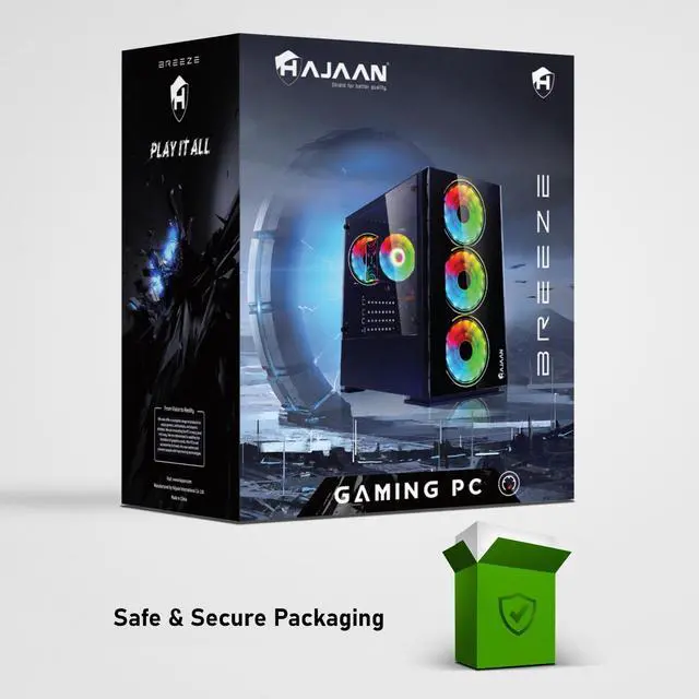 Alt view image 7 of 7 - HAJAAN Gaming Computer Desktop PC | AMD Ryzen 7 5700G Processor 3.8GHz | 16GB DDR4 RAM | 1TB SSD | GeForce RTX 3050 8GB GDDR6 | Wi-Fi  Ready | VR Ready | Windows 11 Pro