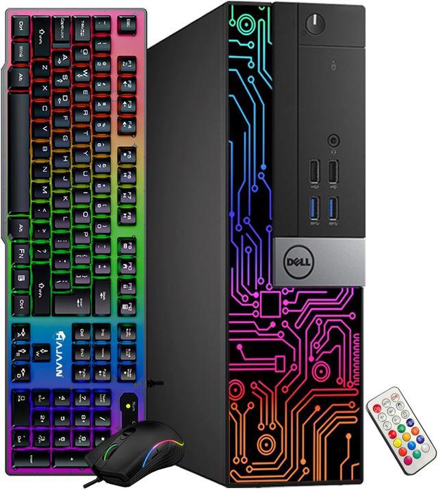 Refurbished: Custom Built RGB Lights Gaming PC - Dell OptiPlex