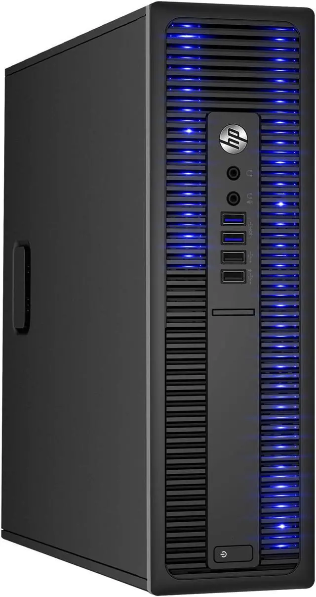 Alt view image 4 of 7 - HP Desktop Computer EliteDesk 800 G2 Small Form Factor with RGB Lights - Intel Core i5 6th Gen 6500 (3.2 GHz) 16 GB DDR4 512GB SSD Windows 10 Pro