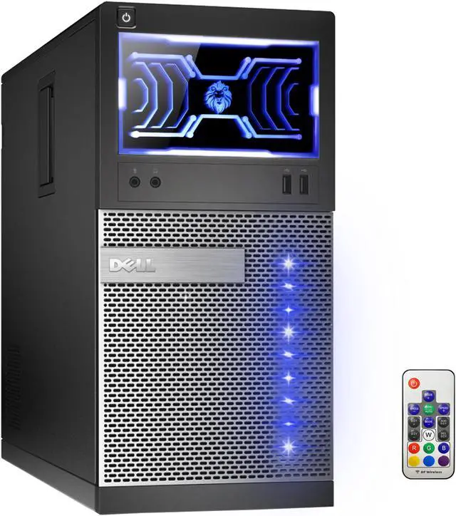 Alt view image 3 of 3 - DELL OptiPlex Tower Desktop Computer with Customized Lights - Intel Core i5 4th Gen 4570 (3.20 GHz) 8 GB DDR3 RAM 256 GB Solid State Storage (SSD) Windows 10 Pro 64-Bit Wi-Fi