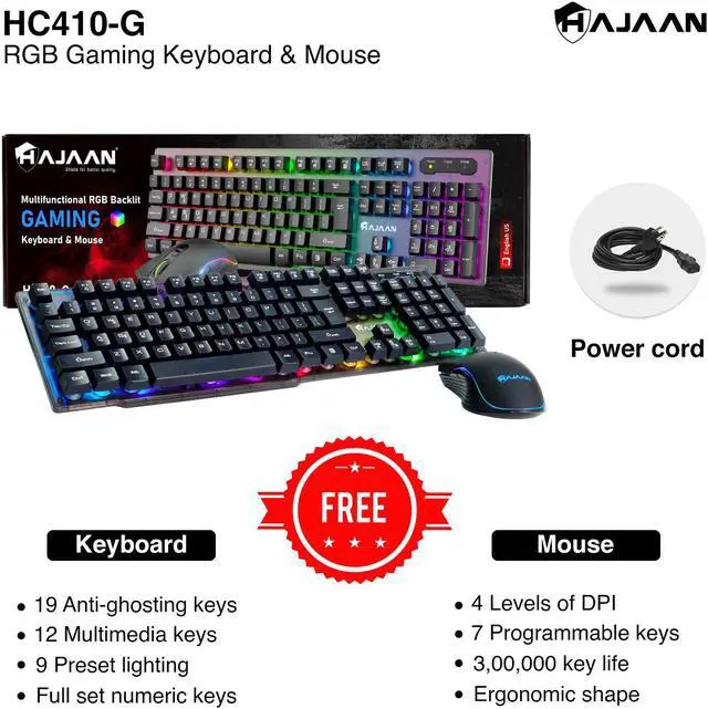 Alt view image 5 of 7 - HAJAAN BREEZE PRO Gaming Tower PC - Intel Core i5-10400F Processor, Nvidia GeForce RTX 3060 12GB DDR6, 16GB DDR4 RAM, 512GB SSD - Wi-Fi Ready - Gaming Headset - Windows 11 Pro
