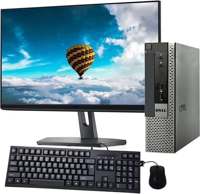 Main image of Dell OptiPlex 9010 Ultra Small Business PC Desktop Computer, Intel Quad Core i5, 16GB RAM, 1TB SSD, Windows 10 Pro, 23.6" FHD LED Monitor, 16GB Flash Drive, Wired Keyboard & Mouse, DVD, WiFi