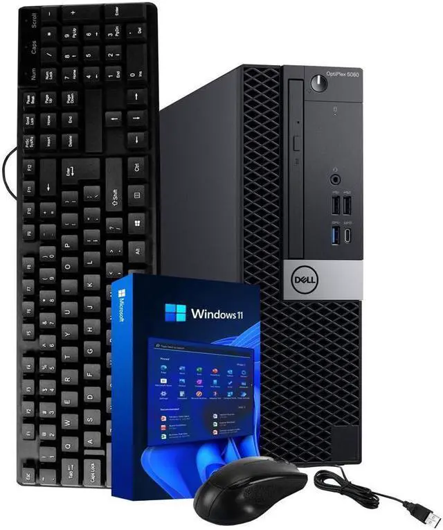 Main image of Dell OptiPlex 5060 - Windows 11 Desktop Computer | Intel Core i5-8500 Six Core (4.3GHz Turbo) | 16GB DDR4 RAM | 500GB SSD Solid State + 1TB HDD | WiFi + Bluetooth | Home or Office PC
