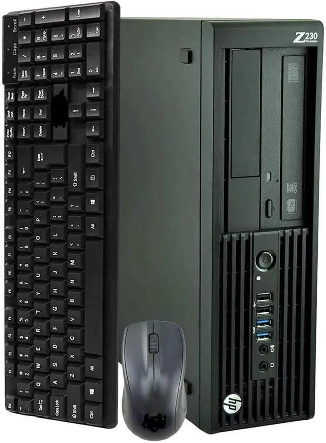 Main image of HP ProDesk Z230 SFF Computer Desktop PC, Intel Core i5 3.2GHz Processor, 16GB Ram, 256GB M.2 SSD, BTO Wireless Keyboard & Mouse, Wifi | Bluetooth, Windows 10 Professional (Renewed)