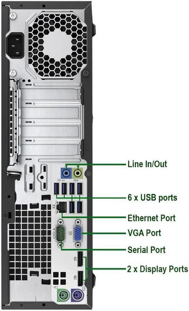 Alt view image 4 of 4 - HP ProDesk 600 G2 SFF Computer Desktop PC, Intel Core i5 3.2GHz Processor, 16GB Ram, 256GB SSD, Wireless Keyboard & Mouse, Wifi | Bluetooth, Windows 10 Professional