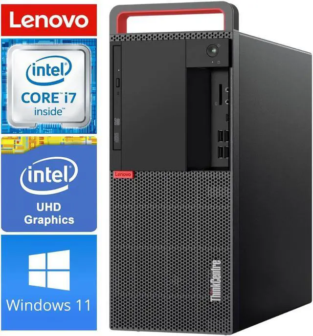 Main image of Lenovo ThinkCentre M920T Tower Desktop Computer PC NVIDIA GeForce RTX 3050 6GB, Intel Core i7 8700 3.2Ghz, 16GB DDR4 RAM,1TB SSD, Windows 11 Pro, WIFI