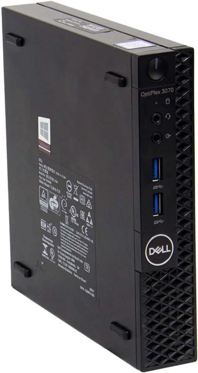 Alt view image 2 of 7 - Dell OptiPlex 3070 Micro Desktop PC - Windows 11 Pro (Intel Core i3-9100T, 8GB DDR4 RAM, 256GB M.2 NVMe, Display Port, HDMI, Wi-Fi, Bluetooth)