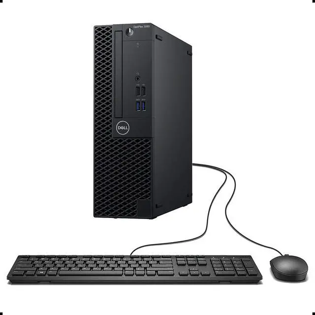 Main image of Dell OptiPlex 3060 SFF Desktop PC, Intel Core i5-8500, 16GB DDR4, 1TB NVMe SSD +1TB HDD, R5 430 2GB Video Graphics, Wi-Fi, Bluetooth, Windows 11 Pro