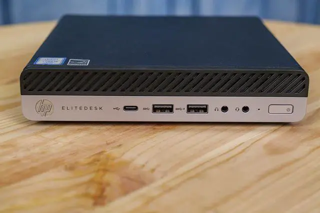 Alt view image 3 of 7 - HP EliteDesk 800 G4 Mini Desktop PC, Intel Core i5-8500T, 16GB DDR4 RAM, 256GB NVMe SSD, Wi-Fi & Bluetooth, Dual Monitor Support, Wireless Keyboard & Mouse, Windows 11 Pro