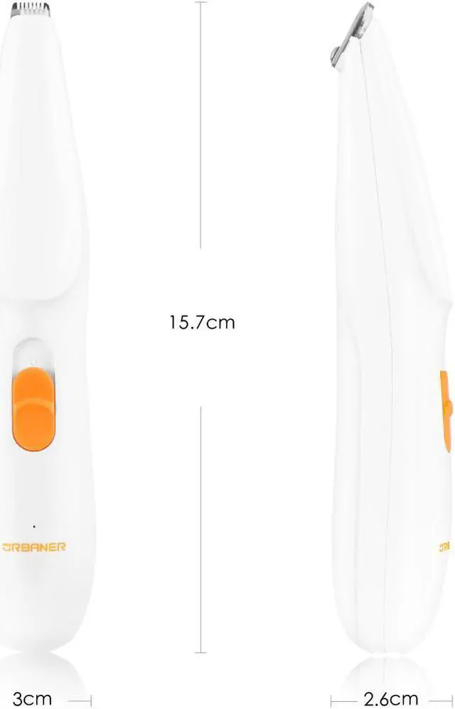 Alt view image 3 of 3 - URBANER Pet Electric Trimmer/Clipper for Small Cats, Professional Groomer for Hair Around Paws, Eyes, Ears, Rump, Safe Cordless Rechargeable, MB-021