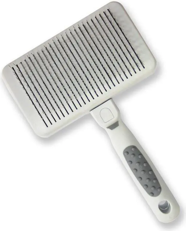 Main image of URBANER Self Cleaning Slicker Brush, Dog/Cat, Professional Grooming De-shedding pet supplies, Safe, Gently remove loose Undercoat, Mats & Tangled hair, CT-32
