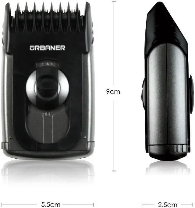 Alt view image 3 of 5 - URBANER Body Trimmer for Men, Professional Facial Hair Razor/Clipper, Electric Shaver, Safe, Cordless, Compact Grooming Tool, Battery Powered, Portable, MB-045