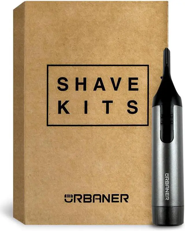 Main image of URBANER Eyebrow Trimmer/Clipper/Shaver for Men, Professional facial hair/beard razor, Waterproof, Battery powered, Compact, Portable, Safe blade, MB-062