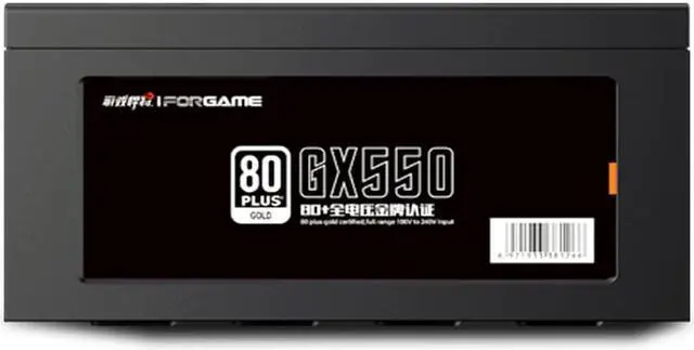Alt view image 6 of 7 - IFORGAME Panda GX550 550W Non-Modular Power Supply, 80 PLUS GOLD Certified,Single +12V Rail,Compact 150mm Size,Black
