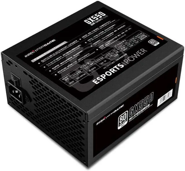 Alt view image 5 of 7 - IFORGAME Panda GX550 550W Non-Modular Power Supply, 80 PLUS GOLD Certified,Single +12V Rail,Compact 150mm Size,Black