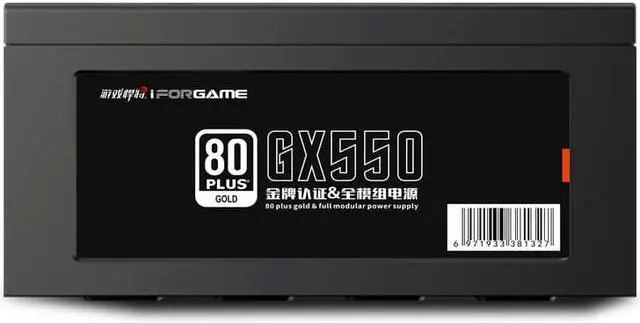 Alt view image 5 of 7 - IFORGAME Panda GX550 550W Full Modular Power Supply, 80 PLUS GOLD Certified,Single +12V Rail,Compact 150mm Size,Black