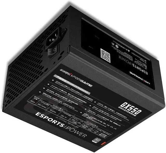 Alt view image 3 of 7 - IFORGAME Panda GX550 550W Full Modular Power Supply, 80 PLUS GOLD Certified,Single +12V Rail,Compact 150mm Size,Black
