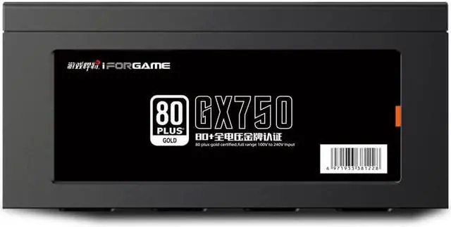 Alt view image 7 of 7 - IFORGAME Panda GX750 750W Non-Modular Power Supply, 80 PLUS GOLD Certified,Single +12V Rail,Compact 150mm Size,Black