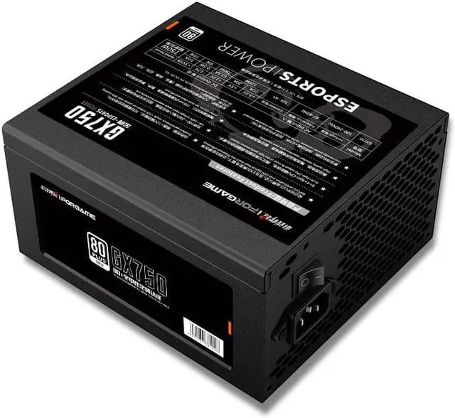 Alt view image 5 of 7 - IFORGAME Panda GX750 750W Non-Modular Power Supply, 80 PLUS GOLD Certified,Single +12V Rail,Compact 150mm Size,Black