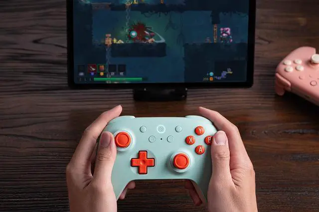 Alt view image 4 of 6 - 8Bitdo Ultimate 2C Wireless Controller for Windows PC and Android, with 1000Hz Polling Rate, Hall Effect Joysticks and Hall Triggers, and Remappable L4/R4 Bumpers (Mint)