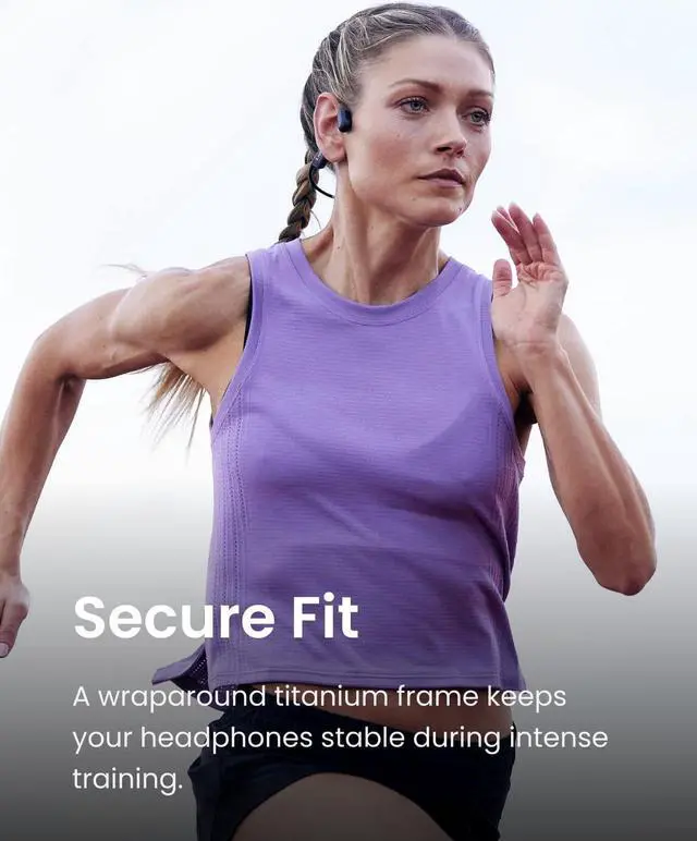 Alt view image 3 of 7 - SHOKZ OpenRun Pro - Open-Ear Bluetooth Bone Conduction Sport Headphones (Renewed)