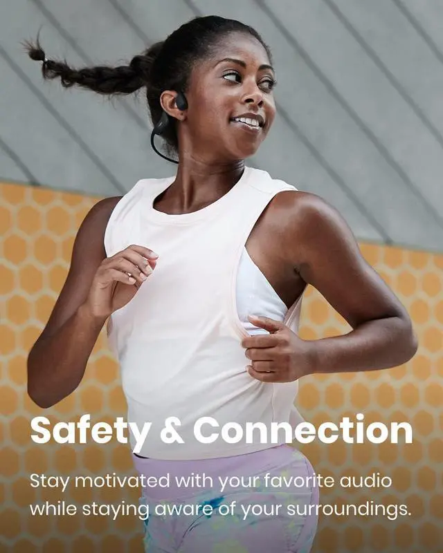 Alt view image 4 of 7 - SHOKZ OpenRun Mini (AfterShokz Aeropex Mini) -Bone Conduction Open-Ear Bluetooth Sport Headphones - Waterproof Wireless Earphones for Workouts and Running - Built-in Mic (Renewed)