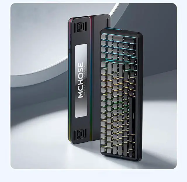 Alt view image 5 of 6 - MCHOSE K99 V2  Wireless Gaming Keyboard, Gasket Mechanical Keyboard, BT5.0/USB-C/2.4GHz Wireless Creamy keyboard, with 6-Layer Padding, 8000mAh Battery, Hot Swappable, NKRO for Win/Mac/Linux, Black