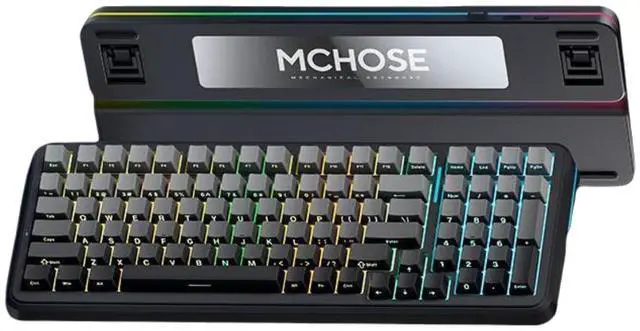 Alt view image 6 of 6 - MCHOSE K99 V2  Wireless Gaming Keyboard, Gasket Mechanical Keyboard, BT5.0/USB-C/2.4GHz Wireless Creamy keyboard, with 6-Layer Padding, 8000mAh Battery, Hot Swappable, NKRO for Win/Mac/Linux, Black
