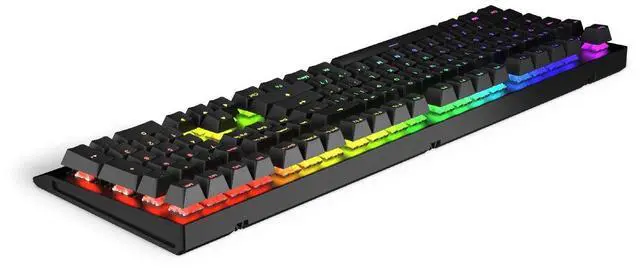 Alt view image 6 of 6 - Wooting Two HE Wired gaming mechanical keyboard, Magnet Switch, Hot Swappable, PBT Keycaps, Black