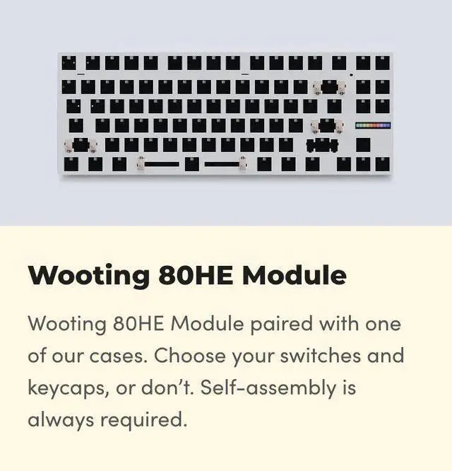 Alt view image 4 of 5 - Wooting 80HE Module, Customize Your Keyboard