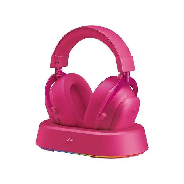 Alt view image 3 of 7 - MCHOSE V9 Turbo+ Magnetic Wireless Gaming Headset 7.1 Surround Sound for PS5 PS4 PC SWITCH TOPSPEED Gaming Headphones with Noise Canceling Mic, 200Hr Battery, Low 15ms Latency, BT Wireless FPS Games