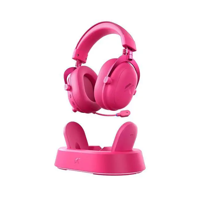 Alt view image 2 of 7 - MCHOSE V9 Turbo+ Magnetic Wireless Gaming Headset 7.1 Surround Sound for PS5 PS4 PC SWITCH TOPSPEED Gaming Headphones with Noise Canceling Mic, 200Hr Battery, Low 15ms Latency, BT Wireless FPS Games