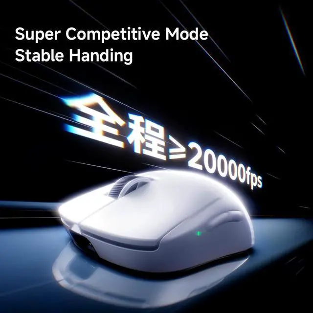Alt view image 6 of 7 - MCHOSE A7 V3 Ultra+ Wireless Mouse, computer mouse, flagship PAW3955 TI sensor, wired 8K/wireless 8K/Bluetooth, 50K DPI (overclocked), with RGB magnetic charger, weight 59g