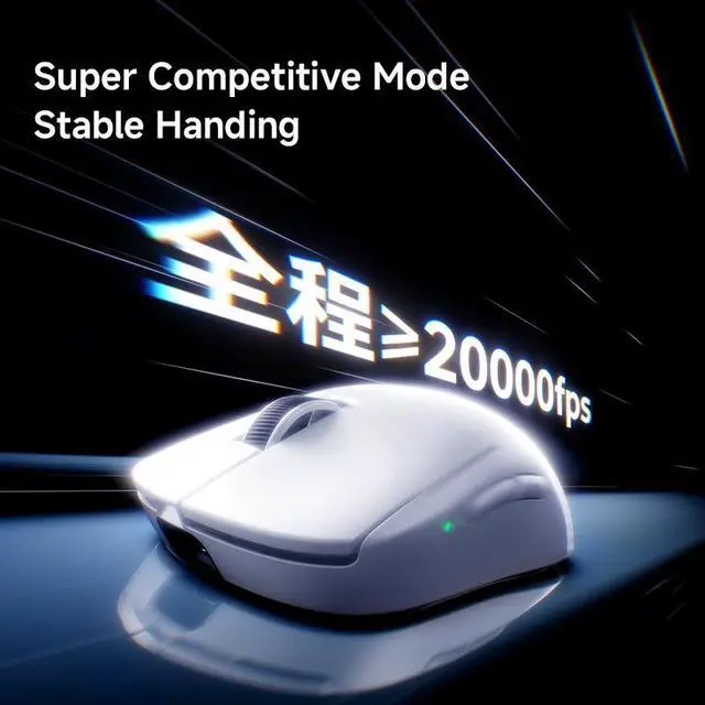 Alt view image 6 of 7 - MCHOSE A7 V3 Ultra+ Wireless Mouse, computer mouse, flagship PAW3955 TI sensor, wired 8K/wireless 8K/Bluetooth, 50K DPI (overclocked), with RGB magnetic charger, weight 59g
