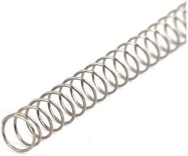 0.3mmx4mmx305mm 304 Stainless Steel Compression Springs Silver Tone 