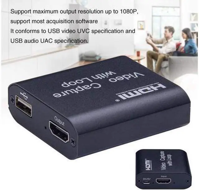 Alt view image 2 of 7 - HDMI Audio Video Capture Card, 4K HD HDMI Video Capture Card with HDMI Loop Out, Broadcast Live Stream and Record, Full HD 1080P Live Streaming Video Game Grabber Converter