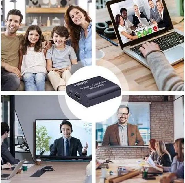 Alt view image 7 of 7 - HDMI Audio Video Capture Card, 4K HD HDMI Video Capture Card with HDMI Loop Out, Broadcast Live Stream and Record, Full HD 1080P Live Streaming Video Game Grabber Converter