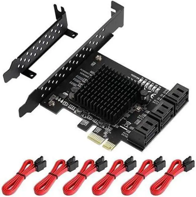 Main image of 6 Port SATA III PCIe Card, PCIe SATA III Controller Card to 6GB/S Internal Adapter Converter PCI SATA 3.0 Expansion Card