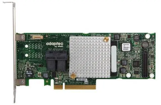 Alt view image 3 of 6 - Adaptec 8805 (2277500-R) PCI-Express 3.0 x8 SATA / SAS High Port Count SAS / SATA RAID Adapters