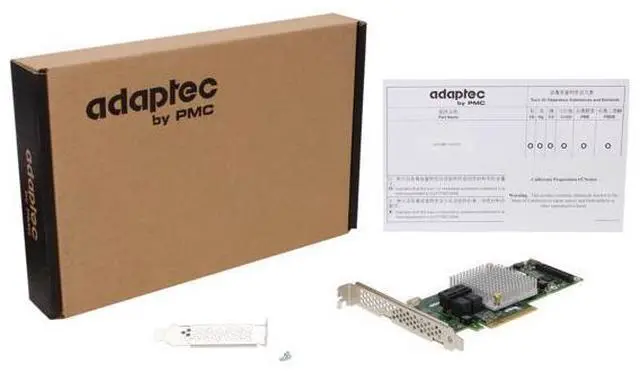 Alt view image 5 of 6 - Adaptec 8805 (2277500-R) PCI-Express 3.0 x8 SATA / SAS High Port Count SAS / SATA RAID Adapters