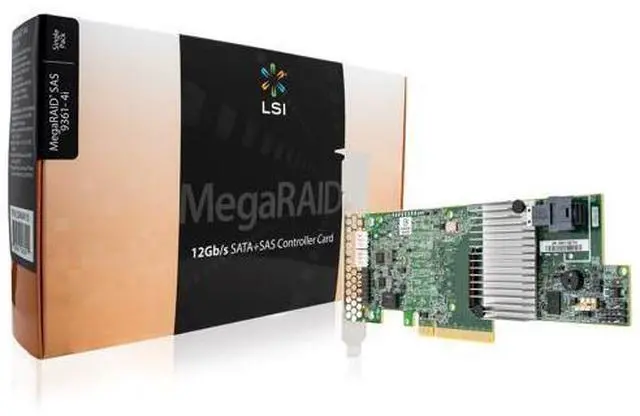 Main image of LSI 9300 MegaRAID SAS 9361-4i (LSI00415) PCI-Express 3.0 x8 SATA / SAS High Performance Four-Port 12Gb/s RAID Controller (Single Pack) - Avago Technologies
