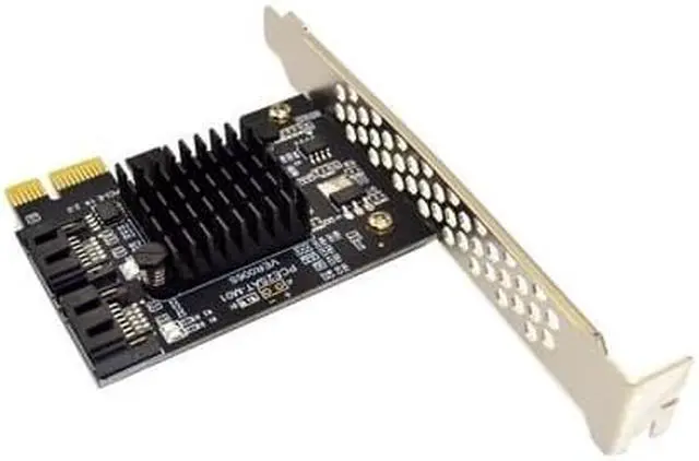 Alt view image 2 of 5 - On Card Controller SATA 3 PCIE SATA3 PCIE/PCI-E dual SATA Card/Expansion/Multiplier PCI Express SATA Port Marvell 88SE9125