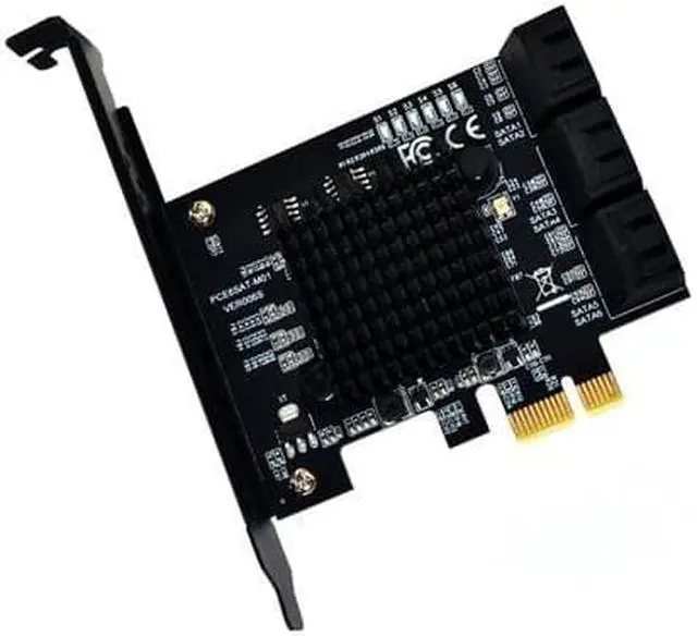 Alt view image 3 of 6 - Marvell 88SE9215 Chip PCI Express SATA 3 PCIE SATA PCI-E PCI E SATA Card/Expansion/Controller/HUB/Multiplier Port SATA 3.0 SATA3