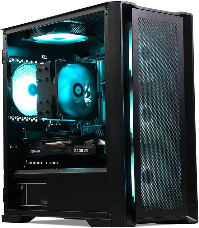 MXZ Gaming PC Desktop Computer, AMD Ryzen 7 5700X 3.6GHz, RTX 3060  Ti,16GB(8G*2) DDR4, NVME 500GB SSD, 5RGB Fans, Win 11 Pro Ready, Gamer  Desktop Computer (R7 5700X