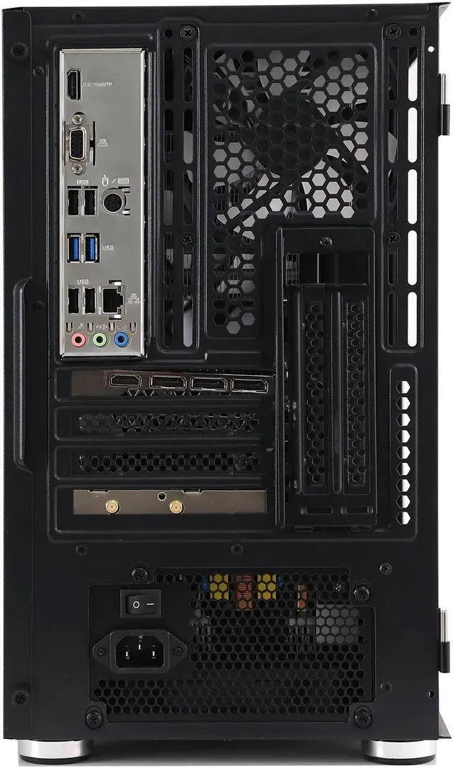 Alt view image 7 of 7 - MXZ Gaming PC Computer Intel Core i5 13400F 3.6GHz,  GeForce RTX 4060, 8GB*2(16GB) DDR4, NVME 500G, 5RGB Fans, Windows 11 Pro Ready to use, Gamer Desktop Computer (I5 13400F| RTX 4060))